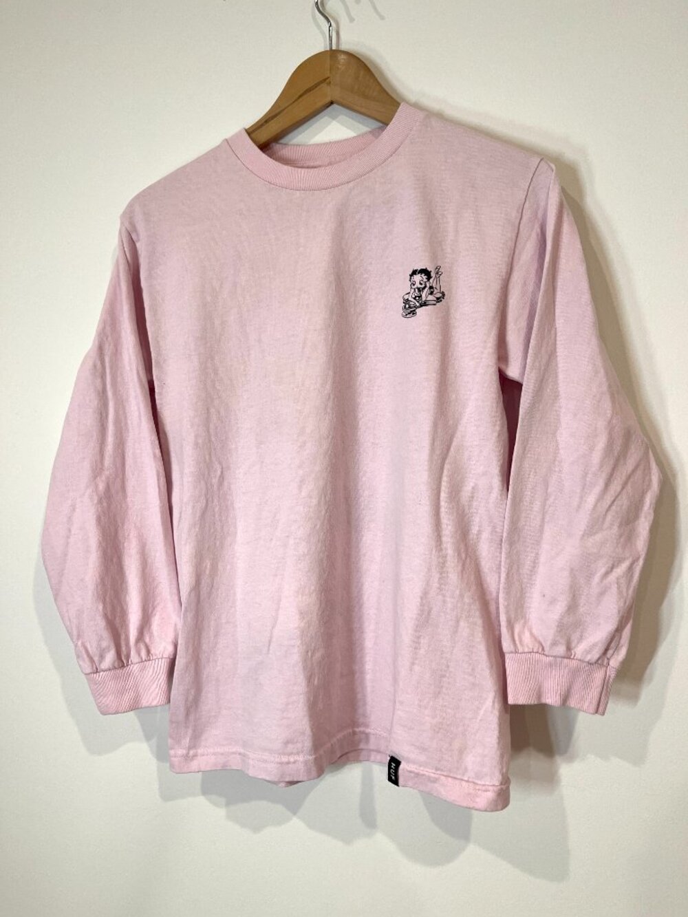 HUF x Betty Boop Live Wire Longsleeve T-Shirt pink Small